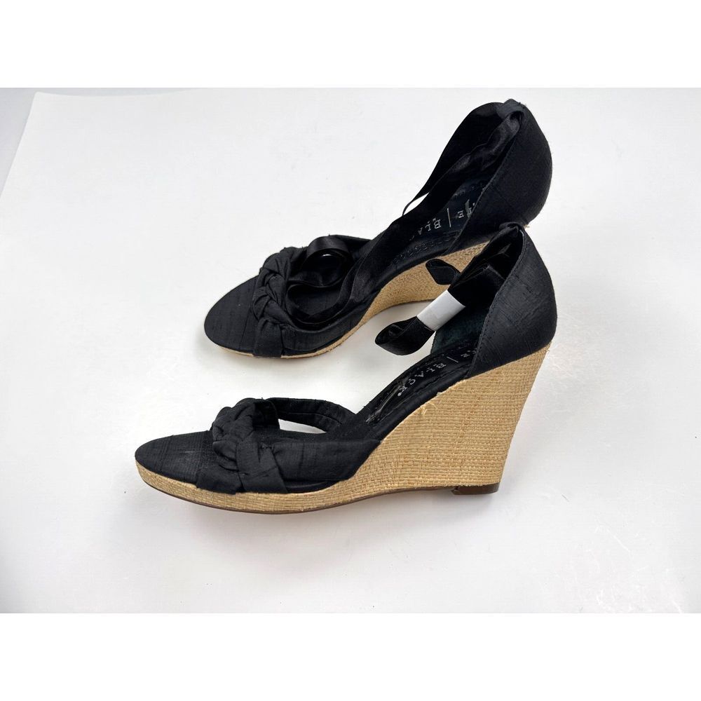 White House Black Market WHBM‎ Ankle Strap Sandals Women 9 1/2 NWOB Wedges Heels